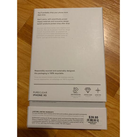 Tech 21‎  clear i phone  XS Cover - Picture 2 of 2